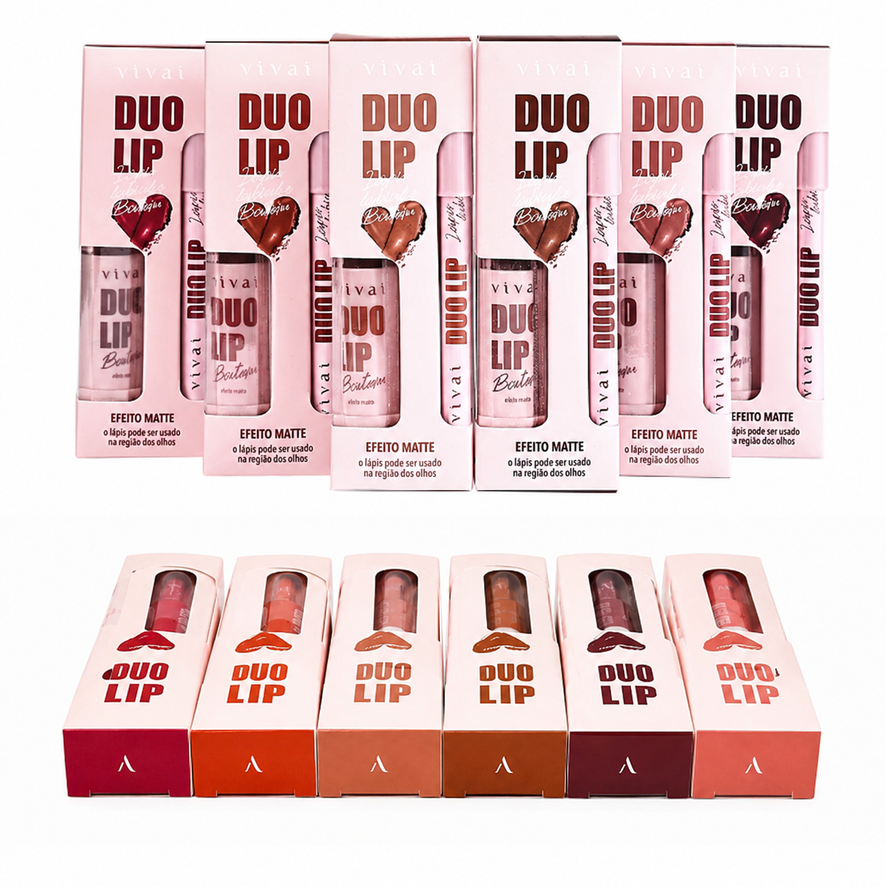 Lip combo - Lápis Labial + Batom em Bala Matte